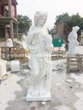 Antique White Marble Sculpture Statue for Garden Decoration for Sale (SY-MS108)