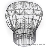 Stylish Classic Leisure Peacock Metal Wire Basket Chair