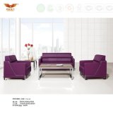 Modern Design Office Leather Sofa Covered with Metal Leg (HY-S1002)