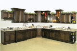 Cupboards Solid Wood Kitchen Furniture Kitchen Cabinet (Birch Stained)