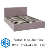 High Box Wooden Slat Metal Bed Frame Furniture Accessories (A002)