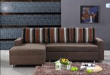 Functional Fabric Sectional Sofa with Fold out Sofa Bed