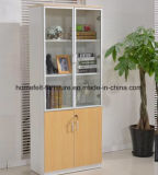Glass Door File Cabinet Office Bookcase Wooden Office Furniture Shelf