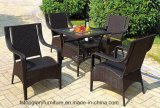Squre Outdoor Furniture Rattan Dining Chair Table Set