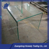 CB002 Round Conrner Bent Glass Side Table