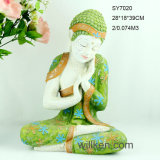 High Quality Resin Meditation Buddha Sculpture for Home and Garden Decoration