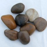5-8cm Mixed Color Polished a Natural Cobble &Pebble Stone (SMC-PM013)
