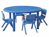 Plastic Kids Round Table and 4 Chairs for Kindergarten