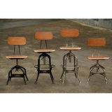 Morden Industrial Vintage Toledo Wooden Bar Stools Dining Chairs