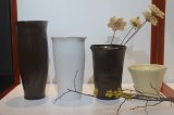 Wide-Mounth Ceramic Vases for Home Decoration