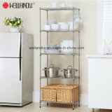Cheap 5 Tier NSF Adjustable Metal Wire Kitchen Storage Rack Shelves