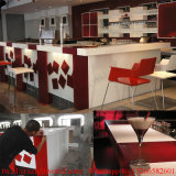 Custom Made Furniture Cafe Restaurant Bar Decoration L Shape Bar Counter Cafe Counter