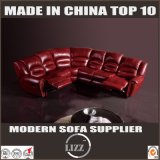 Foldable Living Room Corner Recliner Leather Sofa