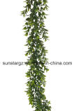 PE Plastic Boxwood Garland for Home Decoration (48099)