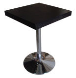 Black Dining Table for Canteen and Hotel Furniture