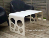 New Design Acrylic Solid Surface Modelling Coffee Table Dining Table