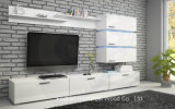 Wooden White Glossy Elegant Design TV Cabinet (HF-EY080910)