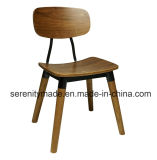 Contemporary Circle Back Different Color Solid Wood Chair for Outdoor Restuarant