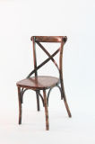 Hot Sale Solid Wood Stacking Cross Back Chair