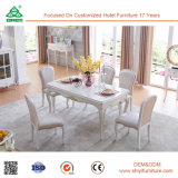 Factory Design Wood Table European Style Leather Dining Chair