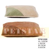 Thick Suede Fabric W/Crocodile Pattern and Soft Plush Pet Bed Yf91220