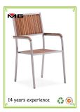 Teak Dining Furniture Garden Chairs with Stainless Steel Frame