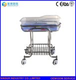 Hospital Use Baby Cot Stainless Steel New Born Baby Crib/Trolley