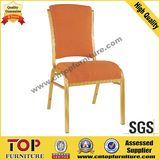 Hotel Curve Cushion Comfortable Metal Banquet Chair