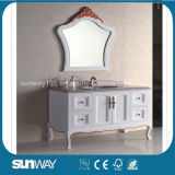 Europe Style Antique Bathroom Furniture with Marble Top (SW-8014A)