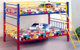 Twin Over Twin Metal Bunk Bed, Multiple Colors