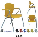 Popular Plastic Steel Chair with Armrest L05