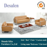 Khaki Color Office Sofa with Stainless Steel (8528)