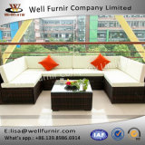 Well Furnir Outdoor PE Rattan 7 Piece Sectional Seating Group with Cushions WF-17021