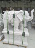 High Quality Stone Animal Sculpture Carving Large Elephant Statues