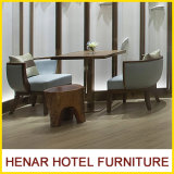 Chinese Modern 5 Stars Wooden Hotel Furniture Cafe Table and Chair