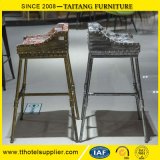 Industrial Style Metal Barstools / Bar Chair with Comfortable Fabric Seat