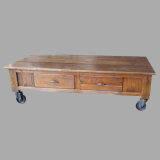 Vintage Style Solid Wood Coffee Table