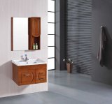 Modern Double Basin Solid Wood Bathroom Furniture Pr-W2011