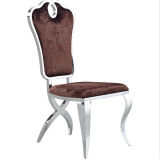 Elegant Furniture Modern Dining Room Leather Stainless Steel Dining Chair