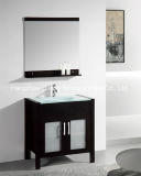 Oak Floor Mounted Bathroom Combo Vanity Solid Wood Bathroom Vanity
