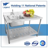 Top Rated Stainless Steel Prep Table with Sink