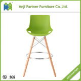 French Style Natural PP Plastic Seat Bar Stool (Sanvu)