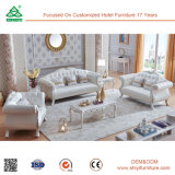 Wood Factory Design Modern White Leather Sofa