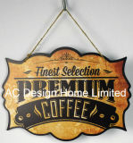 Premium Coffee Design Metal Printing Wall Decor Plaque