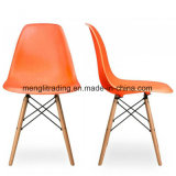 Dining Plastic Chairs Beech Wood Legs ABS Plastic Chair