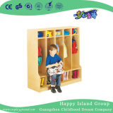 School Children Natural Wooden Cabinet for Clothes (HG-4607)