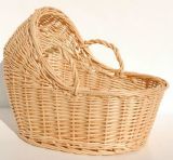 Natural Willow Bassinet Wicker Baby Basket