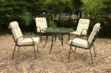 Lounge Dining Table and 4 Chairs Outdoor Garden Furniture (FS-4010+5005)