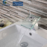 Waterfall Basin Faucet Mixer with LED Glass