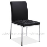 Modern Stainless Steel Black Cafe Dining Leather Chair (SP-LC275)